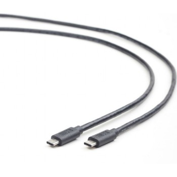 CABLU alimentare si date GEMBIRD, pt. smartphone, USB 3.1, USB Type-C (T) la USB Type-C (T), 1m, conectori auriti, negru, 
