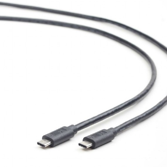 CABLU alimentare si date GEMBIRD, pt. smartphone, USB 3.1, USB Type-C (T) la USB Type-C (T), 1m, conectori auriti, negru, 