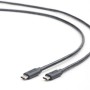 CABLU alimentare si date GEMBIRD, pt. smartphone, USB 3.1, USB Type-C (T) la USB Type-C (T), 1m, conectori auriti, negru, 