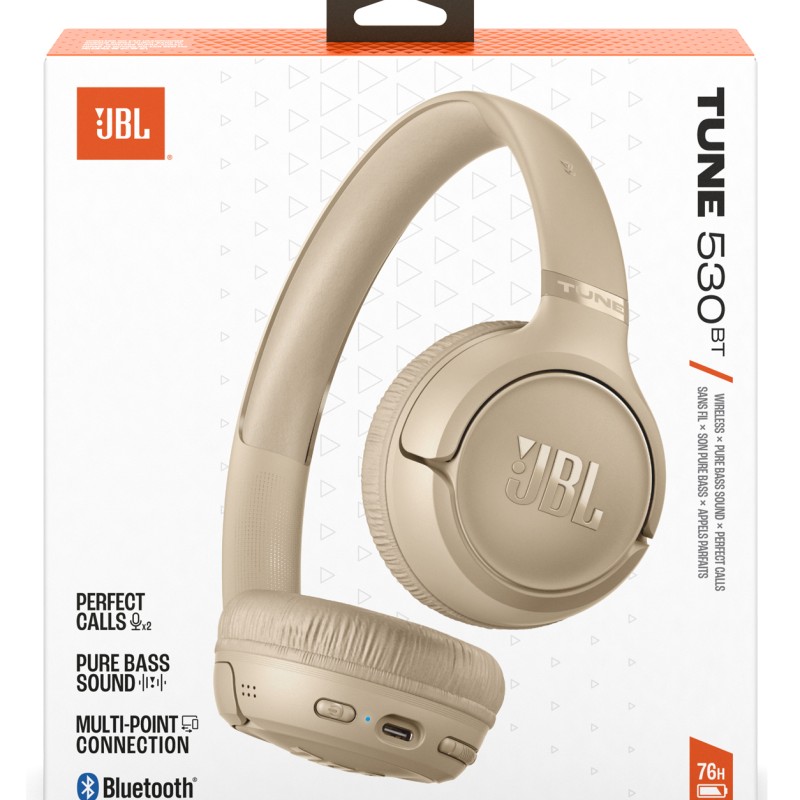 Tune 530BT, Autonomie 76 ore, Bluetooth 6.0, Bej 