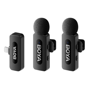 Microfon BY-V2-V2.0, Wireless, Negru 