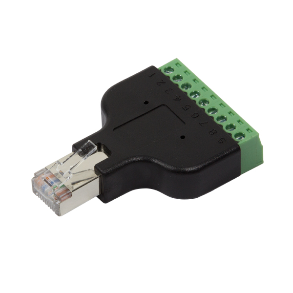 ADAPTOR LOGILINK RJ45 (T) la conector 8-pin, negru, 