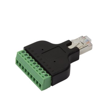 ADAPTOR LOGILINK RJ45 (T) la conector 8-pin, negru, 
