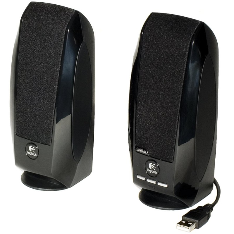 BOXE LOGITECH 2.0, RMS:  1.2W (2 x 0.6W), black, USB power, 