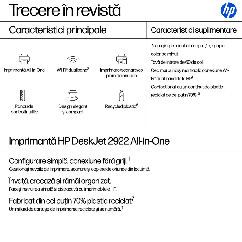 HP DESKJET 2922 A4 COLOR INKJET MFP