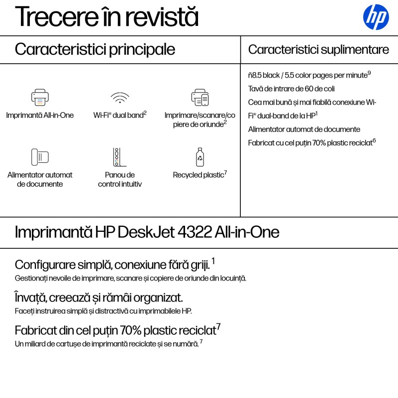 HP DESKJET 4322 A4 COLOR INK MFP