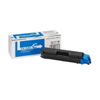 Toner Original Kyocera Cyan TK-580C, pentru FS-C5150DN, ECOSYS P6021cdn 2.8K, 