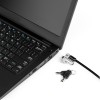 CABLU securitate KENSINGTON pt. notebook slot Wedge, cheie standard, conectare directa,1.5m, cablu otel carbon, permite pivotare si rotire cablu, 