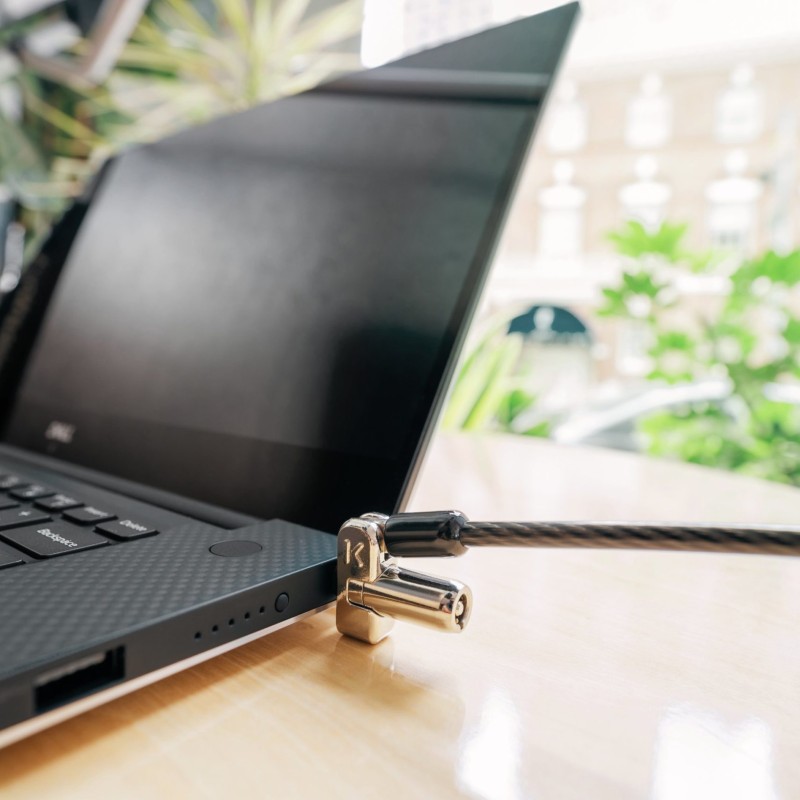 CABLU securitate KENSINGTON pt. notebook slot Wedge, cheie standard, conectare directa,1.5m, cablu otel carbon, permite pivotare si rotire cablu, 