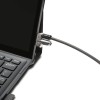 CABLU securitate KENSINGTON pt. notebook slot Wedge, cheie standard, conectare directa,1.5m, cablu otel carbon, permite pivotare si rotire cablu, 