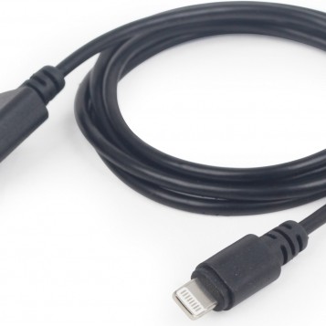 CABLU alimentare si date GEMBIRD, pt. smartphone, USB 2.0 (T) la Lightning (T), 2m, negru, 