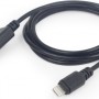 CABLU alimentare si date GEMBIRD, pt. smartphone, USB 2.0 (T) la Lightning (T), 2m, negru, 