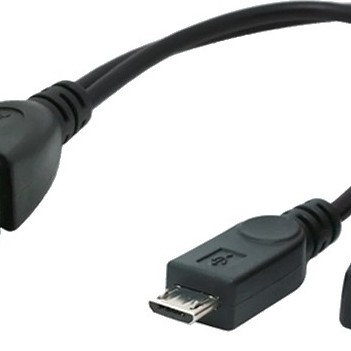 CABLU adaptor OTG GEMBIRD, pt. smartphone,Micro-USB2.0(T) la USB2.0(M),15cm,conectarea telef. la tastatura,mouse,HUB,port Micro-USB2.0(M) pt. extra power,negru 