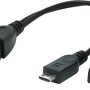 CABLU adaptor OTG GEMBIRD, pt. smartphone,Micro-USB2.0(T) la USB2.0(M),15cm,conectarea telef. la tastatura,mouse,HUB,port Micro-USB2.0(M) pt. extra power,negru 