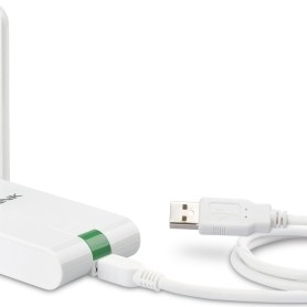 ADAPTOR RETEA TP-LINK MINI, extern wireless 2.4 GHz, Mini USB 2.0, port, 300 Mbps, antena externa x 2, 