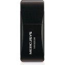 ADAPTOR RETEA MERCUSYS MINI, extern wireless 2.4 GHz, USB 2.0, port, 300 Mbps, antena interna x 1, 