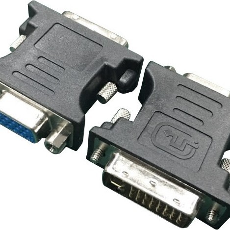 ADAPTOR video GEMBIRD, DVI-I DL (T) la VGA (M), black, 