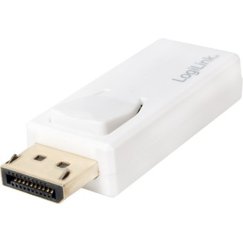 ADAPTOR video LOGILINK, DisplayPort (T) la HDMI (M), rezolutie maxima 4K UHD (3840 x 2160) la 30 Hz, alb, 