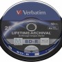 BD-R VERBATIM  25GB, viteza 4x, 10 buc, spindle, printabil, 