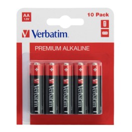 BATERIE VERBATIM  AA (R6), 1.5V alcalina, 10 buc., 