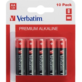 BATERIE VERBATIM  AA (R6), 1.5V alcalina, 10 buc., 