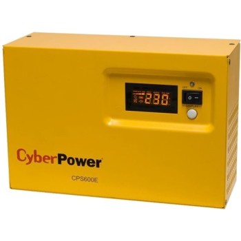 UPS CYBER POWER Inverter (pt. motoare, pompe etc.), Sinusoida Pura, LCD,  600VA/420W, AVR, 1x Shucko, fara baterie, functioneaza cu baterie de 12V, 