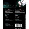 ADAPTOR universal SPACER, pt. calatorii, Schuko x 1, conectare Socket Universal (T), USB x 2,   10 A, alb, 