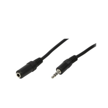CABLU audio LOGILINK prelungitor stereo (3.5 mm jack M/T), 10m, negru, 