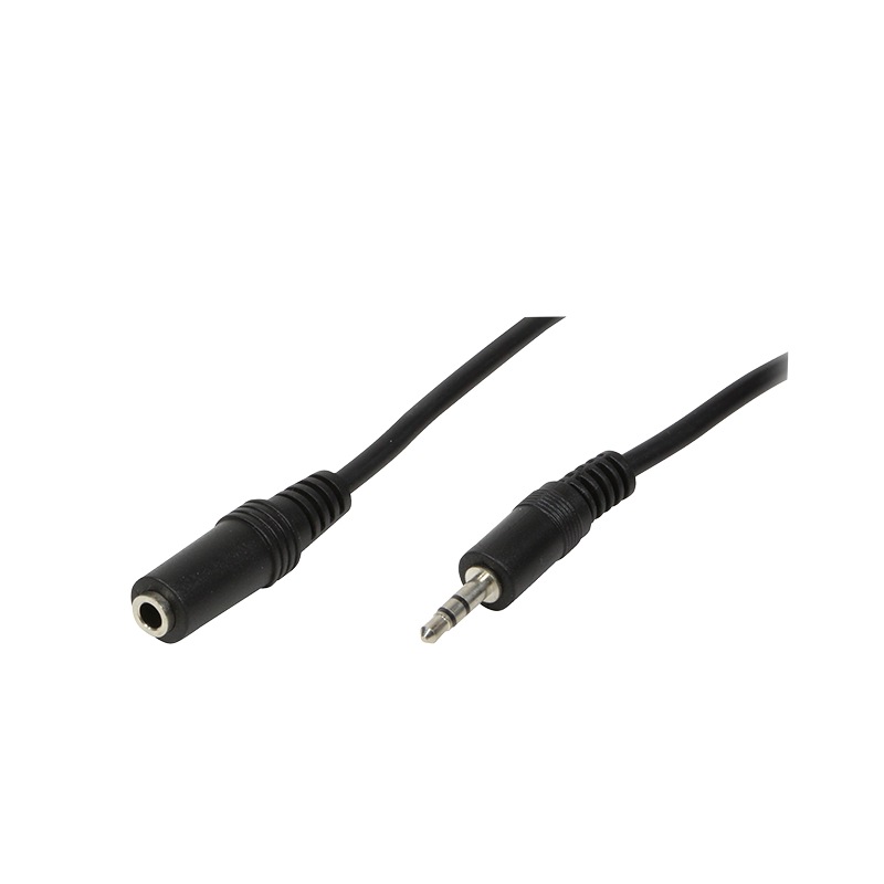 CABLU audio LOGILINK prelungitor stereo (3.5 mm jack M/T), 10m, negru, 