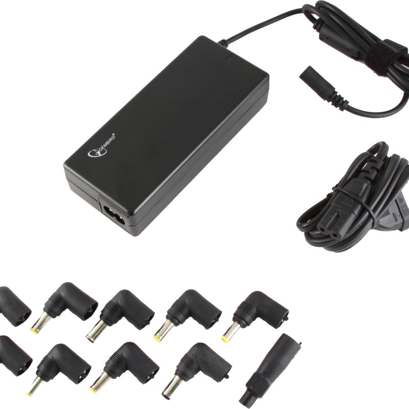 ALIMENTATOR Notebook Universal AC-DC, GEMBIRD, 90W - tensiuni 15V/16V/18V/19V/19.5V/20V DC la 4.5 A max, protectie la supratensiuni,