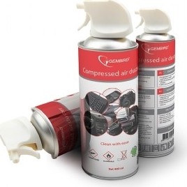 SPRAY curatare cu AER COMPRIMAT, GEMBIRD, 400 ml, 