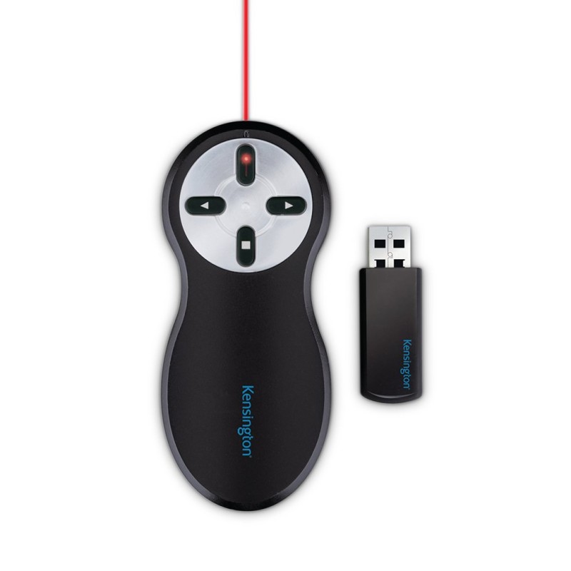 PRESENTER KENSINGTON , wireless, laser 2.4 GHz, max. 20 m, control cursor, negru, 