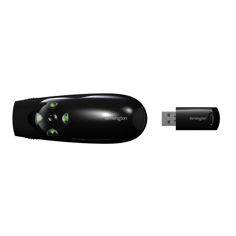 PRESENTER KENSINGTON Expert, wireless, laser 2.4 GHz, max. 45 m, control cursor, negru, 