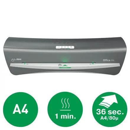 Laminator Leitz iLAM A4 Office, argintiu, 