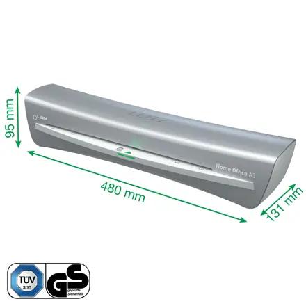 Laminator Leitz iLAM A3 Home Office, gri, 