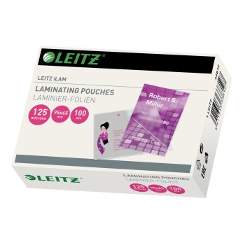 Folie Leitz MINI pentru laminare la cald, 65x95, 125 mic., 100buc/set, 