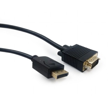 CABLU video GEMBIRD, adaptor DisplayPort (T) la VGA (T), 1.8m, rezolutie maxima QXGA (2048 x 1536) la 60Hz, negru, 