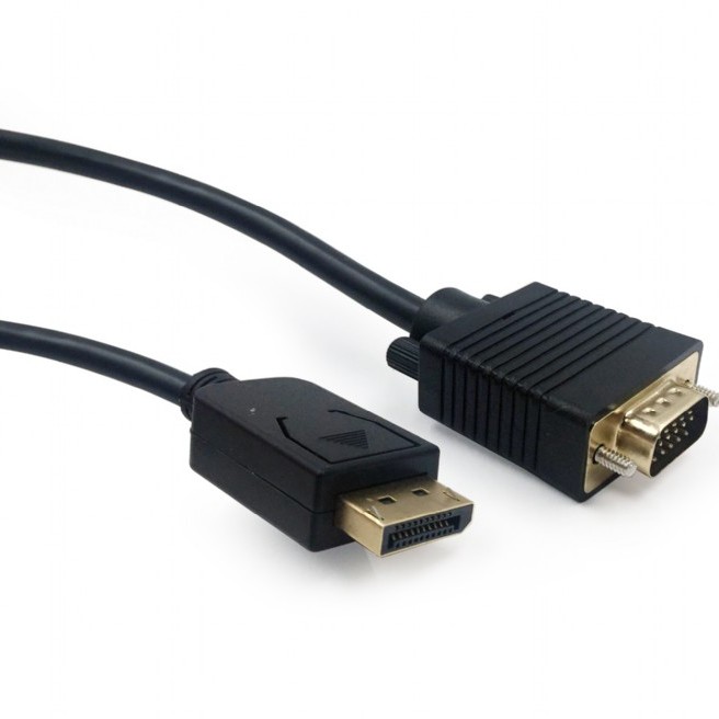 CABLU video GEMBIRD, adaptor DisplayPort (T) la VGA (T), 1.8m, rezolutie maxima QXGA (2048 x 1536) la 60Hz, negru, 