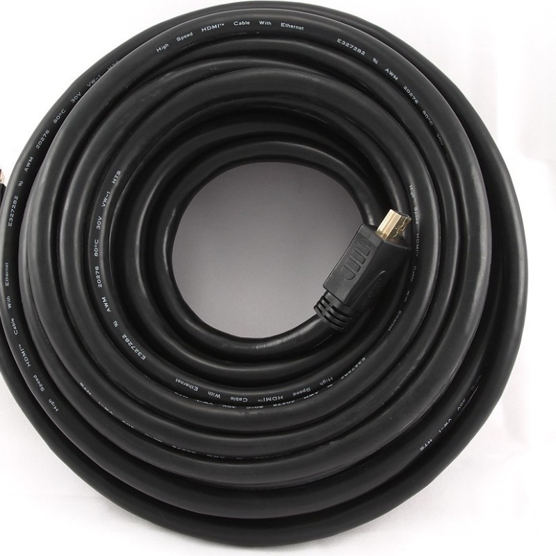 CABLU video GEMBIRD, HDMI (T) la HDMI (T), 15m, conectori auriti, rezolutie maxima 4K (3840 x 2160) la 30 Hz, negru, 