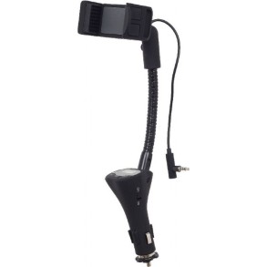 CARKIT 4-in-1 GEMBIRD, jack 3.5mm, modulator FM, suport, handfree, incarcator, USB, montare la priza auto, 