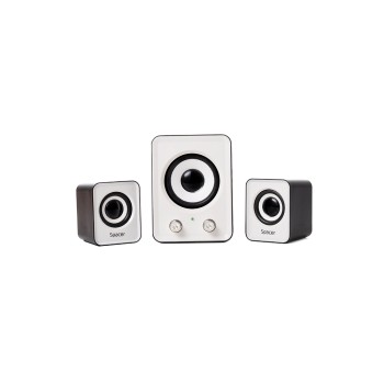 BOXE SPACER 2.1, RMS:  11W (2 x 3W + 5W), control volum, USB power, black & white, 