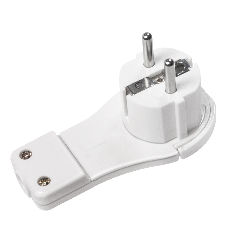 ADAPTOR in unghi drept LOGILINK, conectare prin Schuko (T), 16 A, fara protectie, alb, 