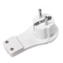 ADAPTOR in unghi drept LOGILINK, conectare prin Schuko (T), 16 A, fara protectie, alb, 