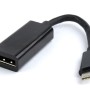 CABLU video GEMBIRD, adaptor USB 3.1 Type-C (T) la DisplayPort (M), 15cm, rezolutie maxima 4K UHD (3840 x 2160) la 60 Hz, negru, 