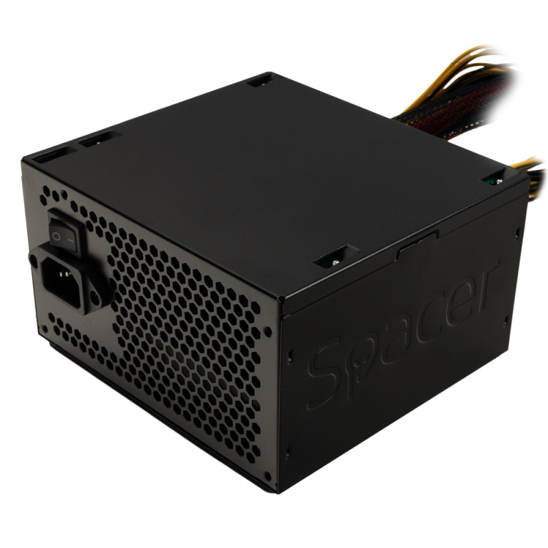 SURSA SPACER 550, 350W for 550 Desktop PC, PFC pasiv, fan 120mm, MB (20+4) x1, CPU (4+4) x1, PCI-E (6) x1, SATA x4, Molex x2, *retail* 