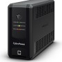 UPS CYBER POWER Line Int. cu sin. simulata, cu management, Tower, LED,  850VA/425W, AVR, 3x Schuko, baterie 1x 12V/7Ah, incarcare pana la 6h, USB, 2x RJ45, tehn. GreenPower, 