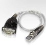 ADAPTOR USB ATEN, USB 2.0 (T) la Serial RS232 (9-pin)(T), 0.35 m, argintiu,