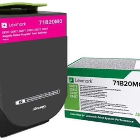 Toner Original Lexmark Magenta, 71B20M0, pentru CX317|CS317|CX417|CS417, 2.5K, (timbru verde 1.2 lei) , 