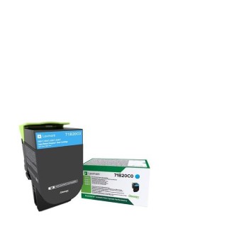 Toner Original Lexmark Cyan, 71B20C0, pentru CX317|CS317|CX417|CS417, 2.5K, (timbru verde 1.2 lei) , 
