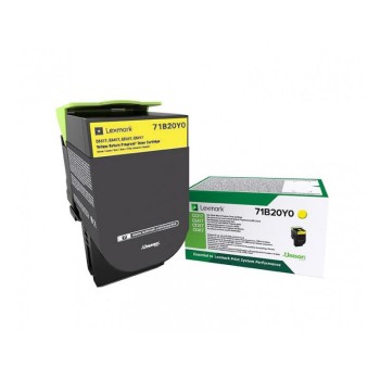 Toner Original Lexmark Yellow, 71B20Y0, pentru CX317|CS317|CX417|CS417, 2.5K, (timbru verde 1.2 lei) , 